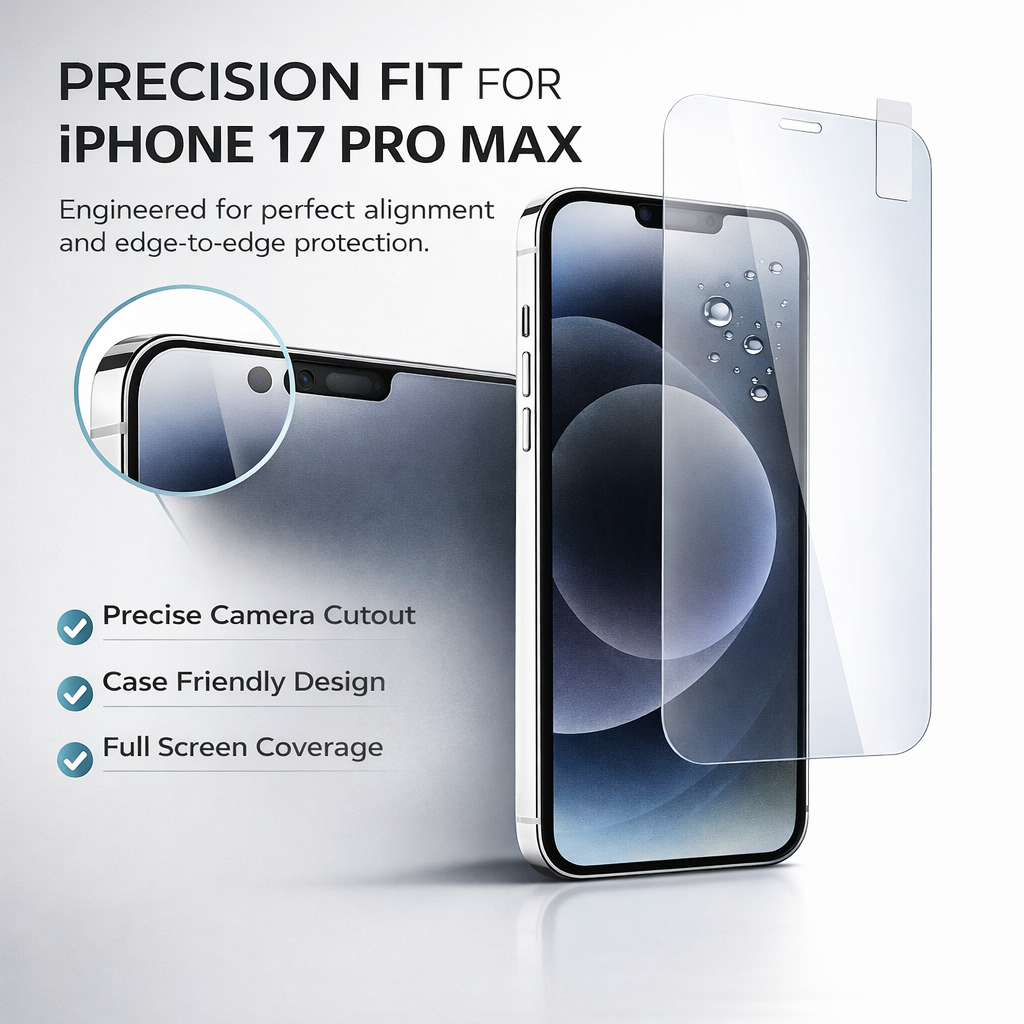 Premium Privacy Tempered Glass - Screen Protector for iPhone 17Pro Max - 9H Hardness
